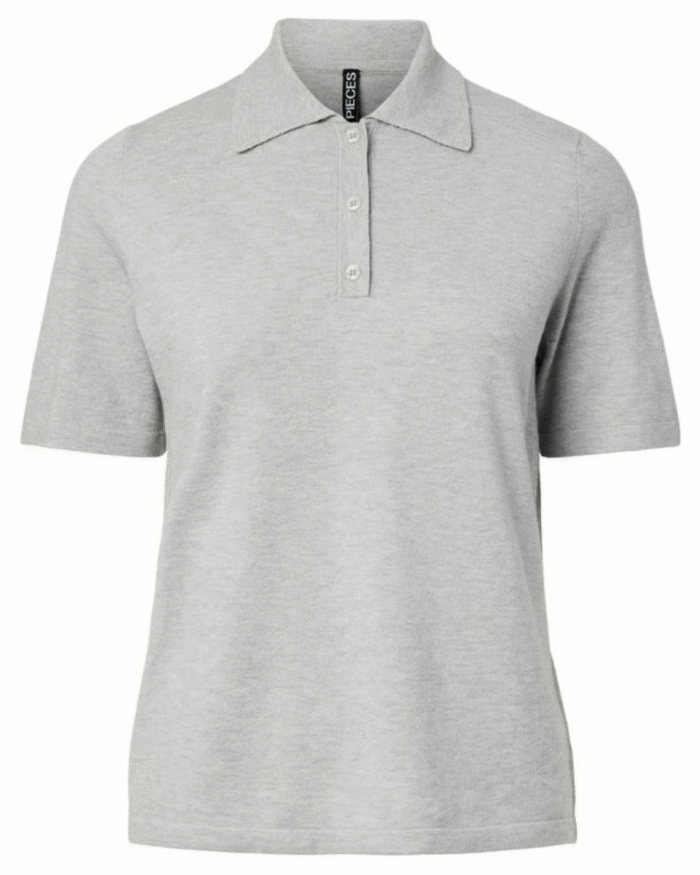 “Plain gray polo t-shirt unisex minimal streetwear by Echores”
