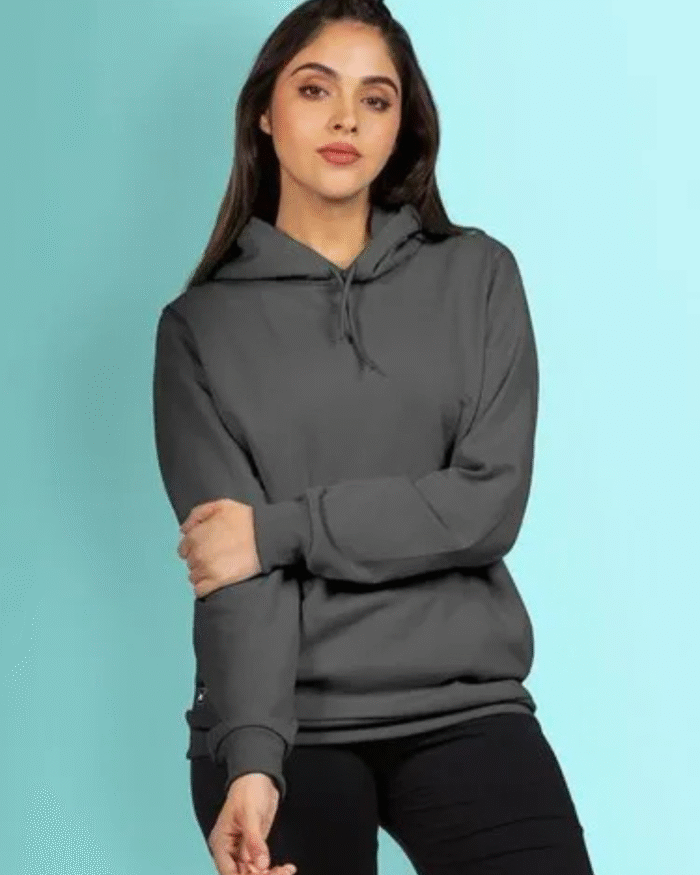 Dark Gray Hoodie – Unisex Streetwear Essential by Echores - Image 2