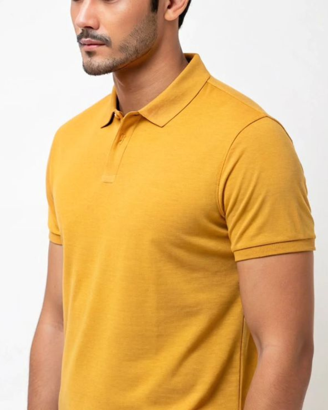 17 “Plain yellow polo t-shirt unisex minimal streetwear by Echores”