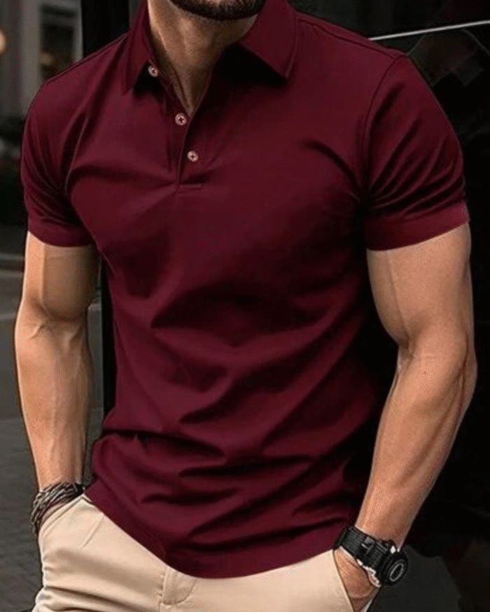 “Plain maroon polo t-shirt unisex premium streetwear by Echores”