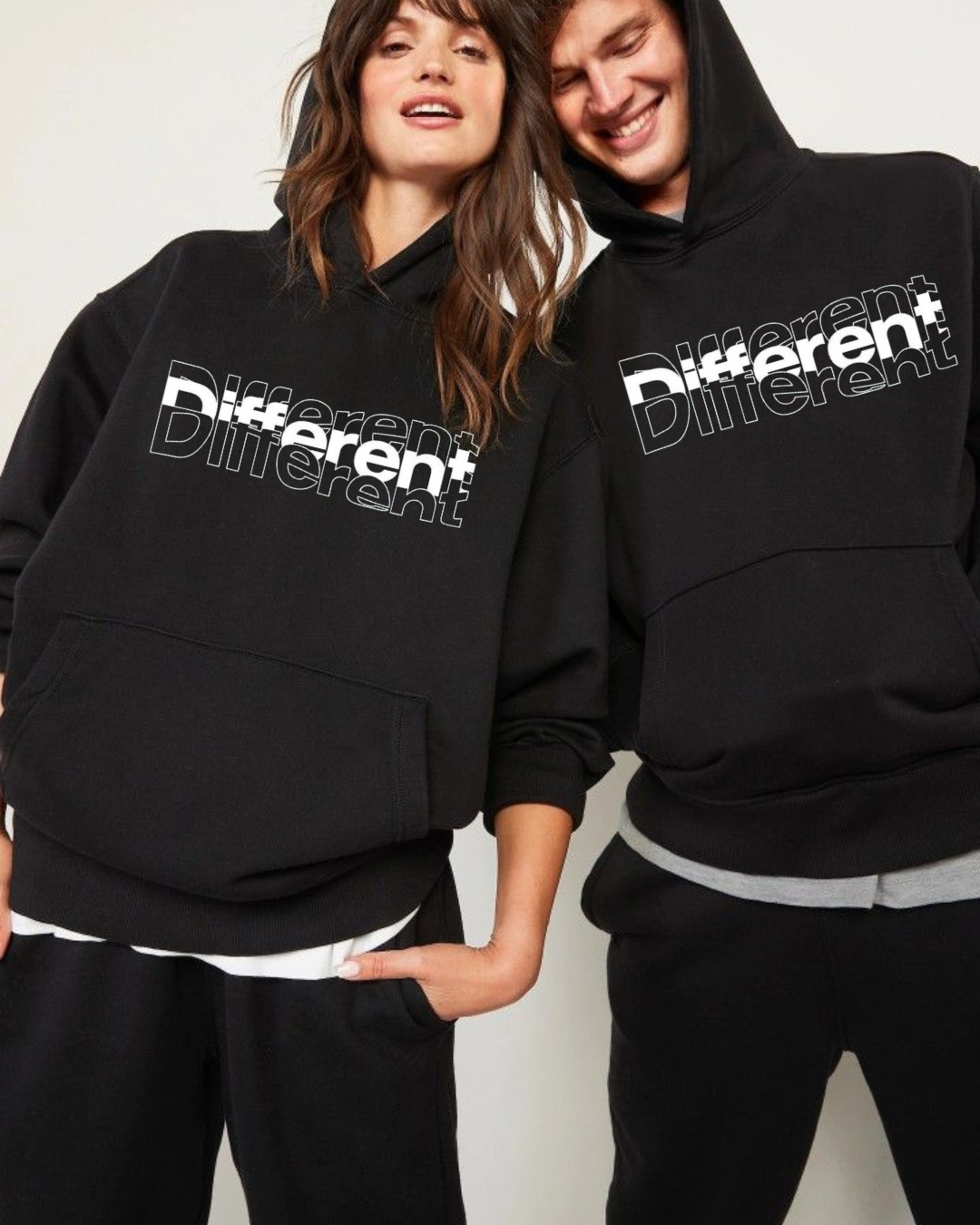 25 Printed Design Black Oversized Hoodie (Unisex) – Trendy Streetwear Hoodie by Echores