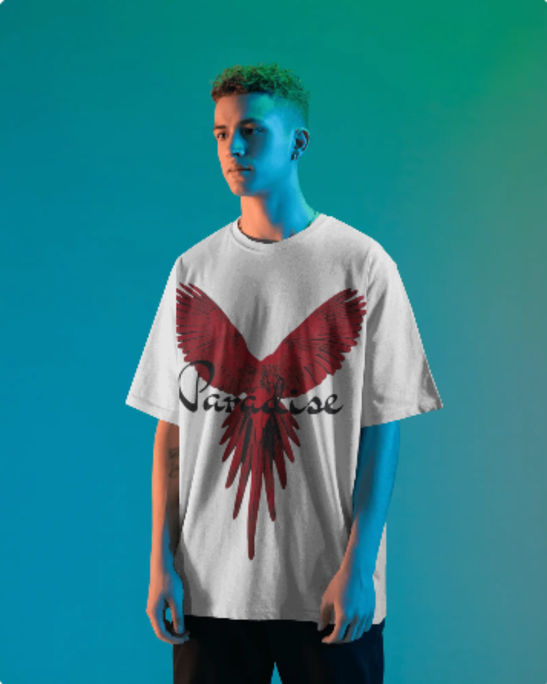27 Printed T-Shirts – Paradise Oversized Streetwear by Echores - Image 2