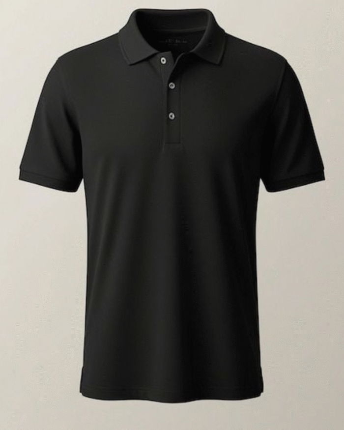“Plain black t-shirt unisex minimal streetwear by Echores”