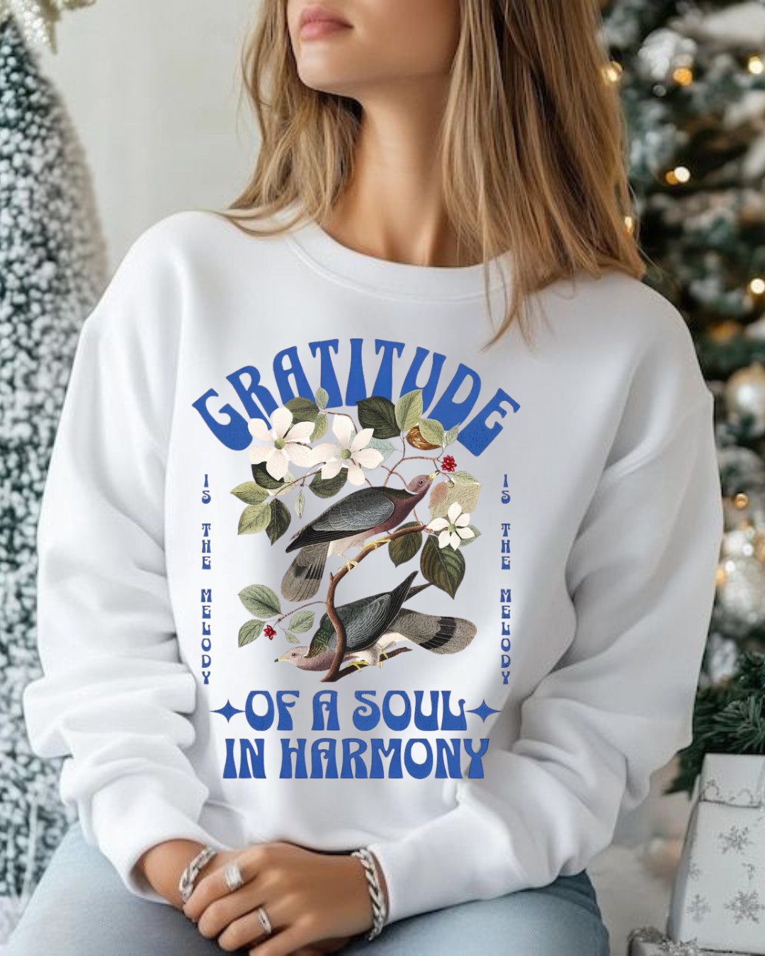 4 “Oversized white sweatshirt printed design unisex streetwear by Echores”
