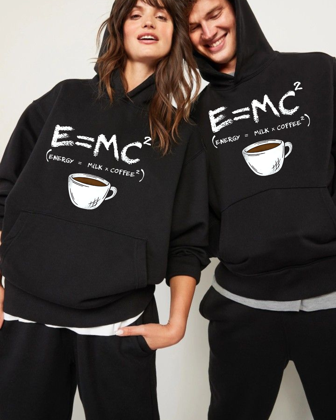 5 “Coffee printed black hoodie unisex streetwear by Echores”