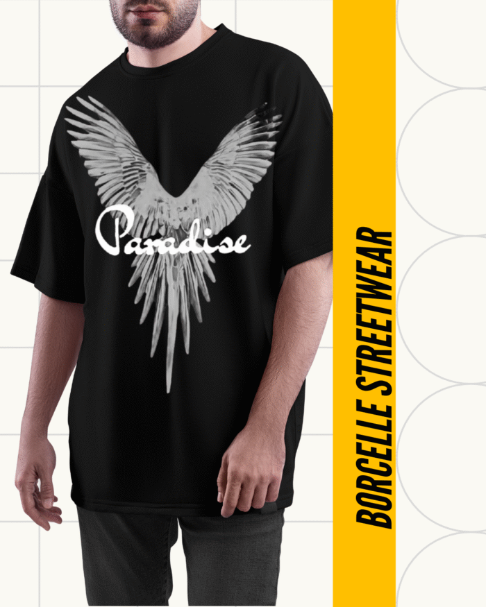 Paradise Oversized Printed T-Shirt by Echores – Premium Cotton Streetwear Tee