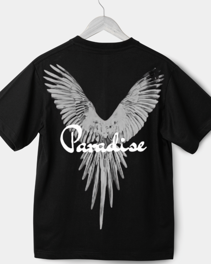 Paradise Oversized Printed T-Shirt by Echores – Premium Cotton Streetwear Tee